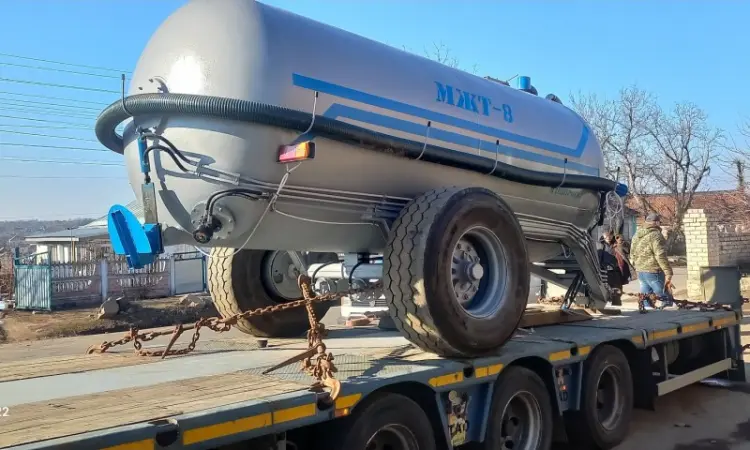Бочка для навозу МЖТ-8 (8м3) вакумна з розкидачем - фото № 4