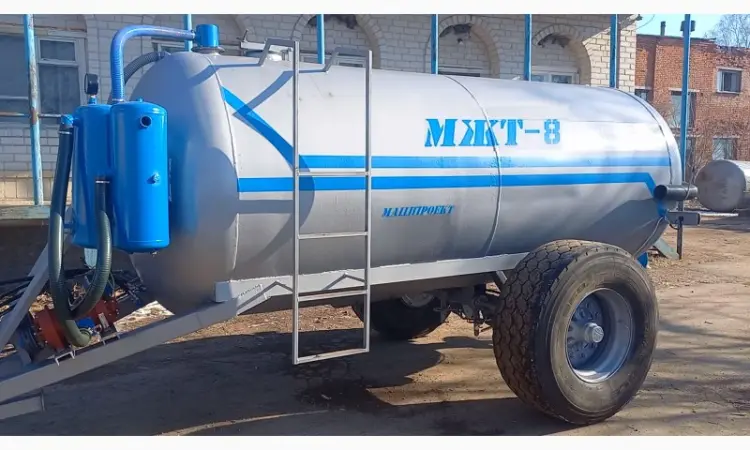 Бочка для навозу МЖТ-8 (8м3) вакумна з розкидачем - фото № 5