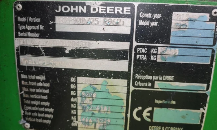 Обприскувач John Deere M962i - фото № 3