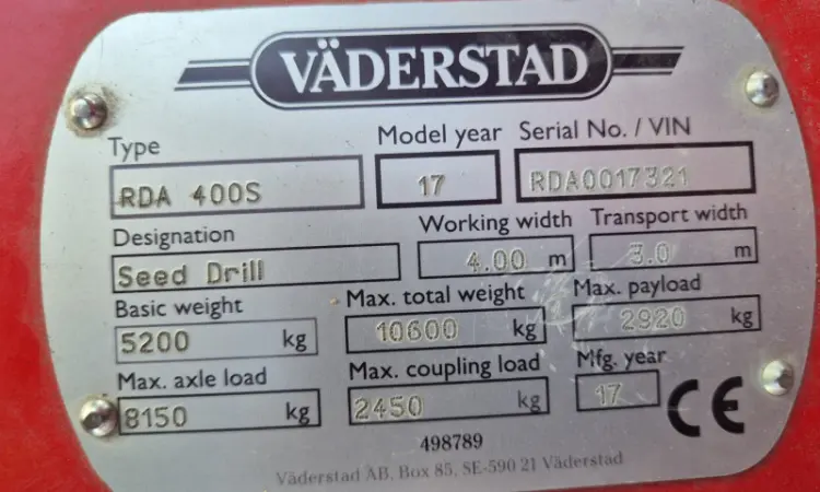 Сівалка Vaderstad Rapid RDA 400S - фото № 13