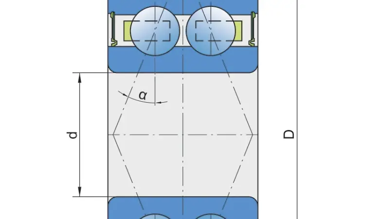 Підшипник кульковий 3206 B.2RS1 FKL - фото № 7