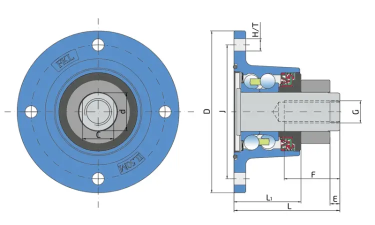 Ступиця Agro Point IL50A-120/4H-M24-95 FKL - фото № 2