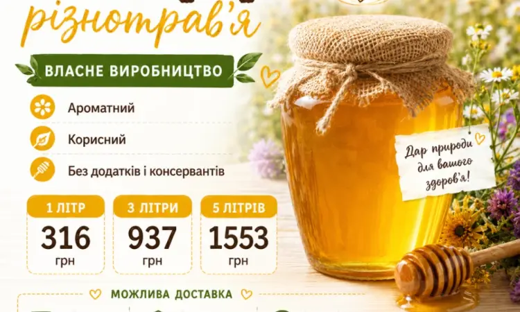 Продам мед разнотравья - фото № 1