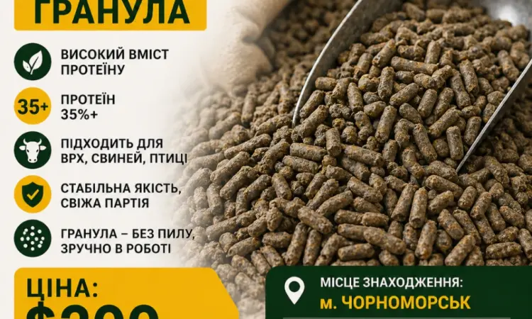 Соняшниковий шрот гранульований В НАЯВНОСТІ - фото № 1