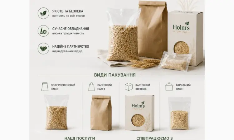 Фасування круп та пластівців | пакування сипучих харчових продуктів | private label/ втм - фото № 1
