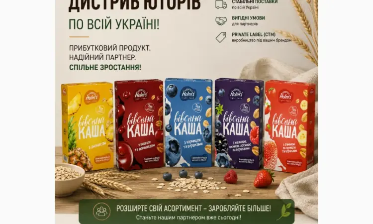 Заробляйте разом із виробником! Шукаємо дистриб’юторів ТМ HOLM’S по всій Україні - фото № 1