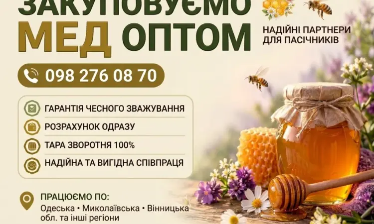 Закуповуємо мед оптом на постійній основі - фото № 1