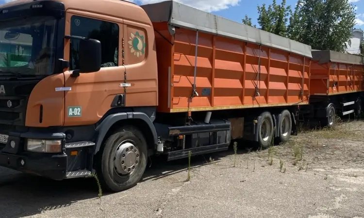 Scania P410 зерновоз з причепом - фото № 2