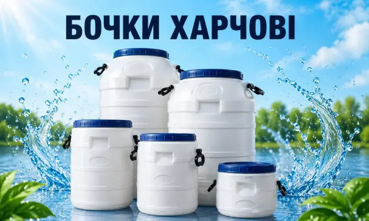 Бочка 50 л для води бiла харчова - фото № 1