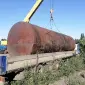 Емкость металлическая б/у Резервуар для хранения воды или гсм. Ресивер воздушный - фото № 1