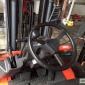 Газовый погрузчик Nissan с боковым смещением и мачтой вагонник - фото № 2
