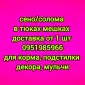 Сено, солома з безкоштовною доставкою по Україні. У тюках, мішках. Поштучно / опт - фото № 1
