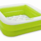 Детский надувной бассейн Intex 85х85х23 см, зеленый - фото № 1