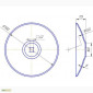Диск бороны БДТ-4, 2 наружный диаметр 700 мм., купить диск бороны у производителя - фото № 2
