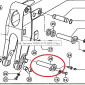 0003173140 Палець стріли навантажувача CLAAS Targo K-70, Caterpiller 512 - фото № 2