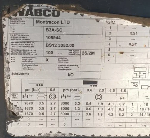 2012 Полуприцеп самосвал Wilcox (Англія) 60м3 Свіжий! Входять європалети! 2 підйомні осі- фото № 16