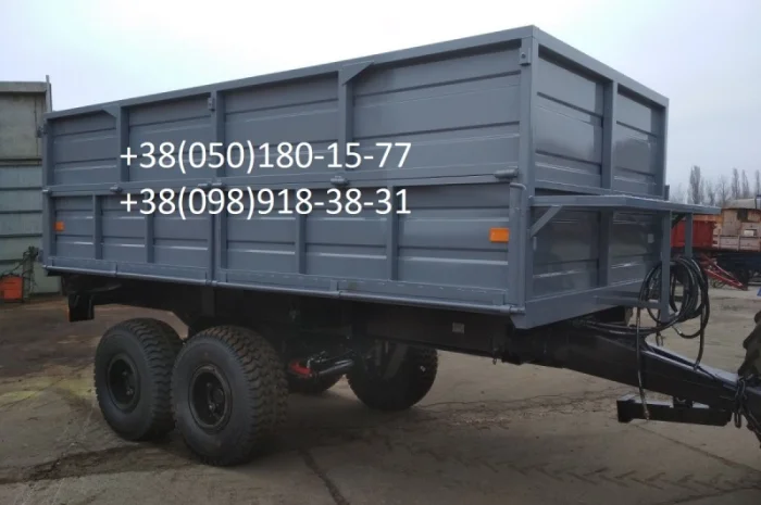 Прицеп тракторный НТС -12 с гидравлическим стояночным тормозом- фото № 1