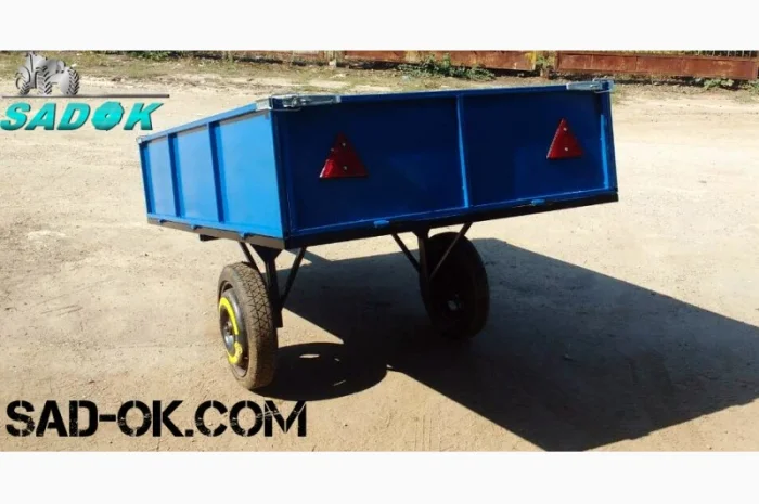 Прицеп причеп причіп одноосный Садок. Откидной. От Производителя- фото № 3