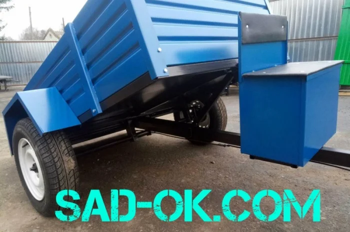 Лучший Прицеп мотоблочный. Для мотоблока. САМОСВАЛ- фото № 5