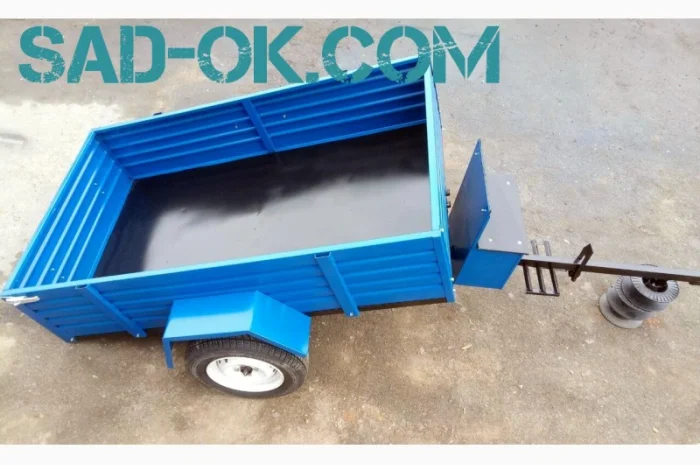 Лучший Прицеп мотоблочный. Для мотоблока. САМОСВАЛ- фото № 8