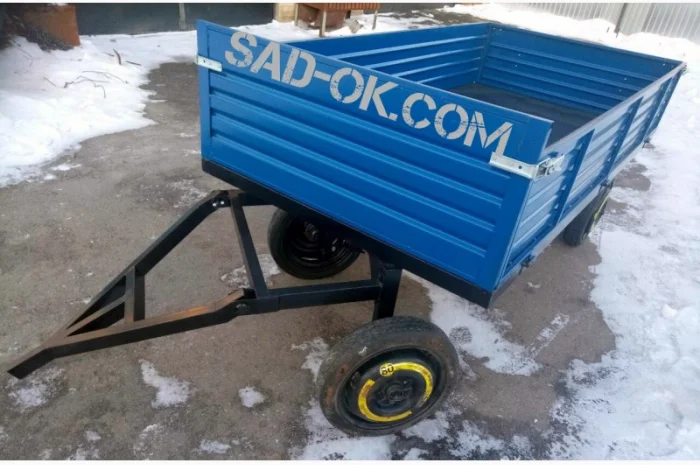 Прицеп причеп причіп двухосный Садок. Груз до 3 т. Откидной. Поворотный- фото № 1