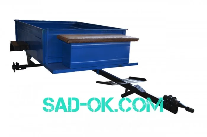 Прицеп для мотоблока. 140 см х 105 см. САМОСВАЛ- фото № 2