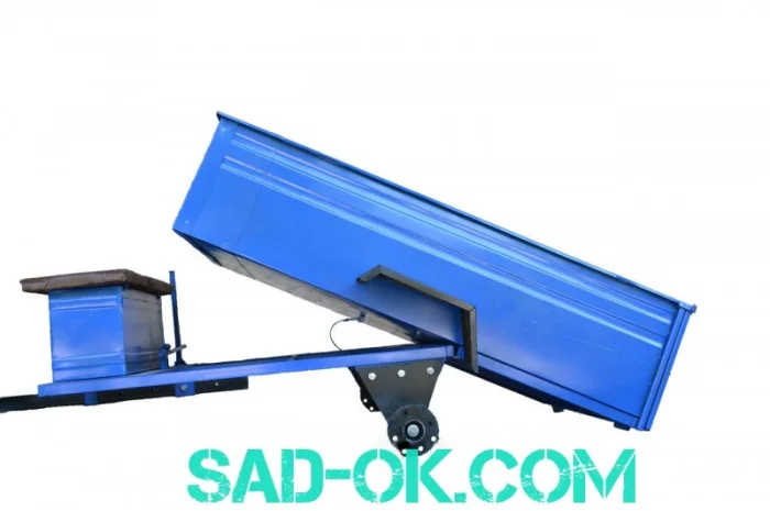 Прицеп для мотоблока. 140 см х 105 см. САМОСВАЛ- фото № 3