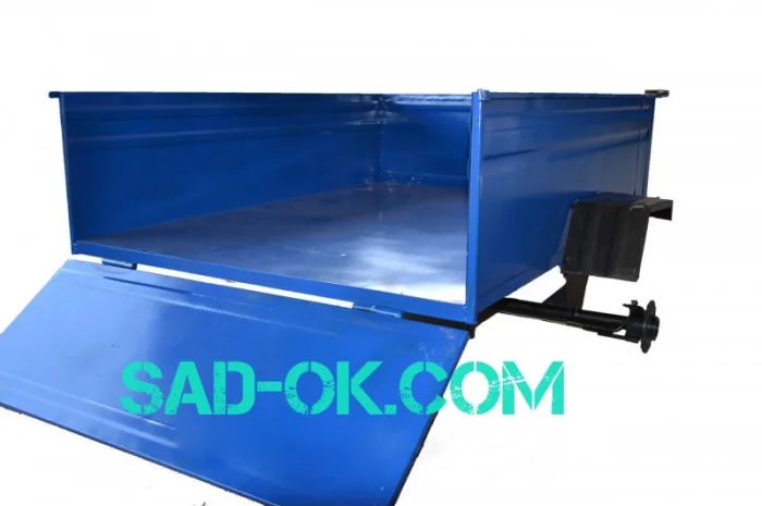 Прицеп для мотоблока. 140 см х 105 см. САМОСВАЛ- фото № 4