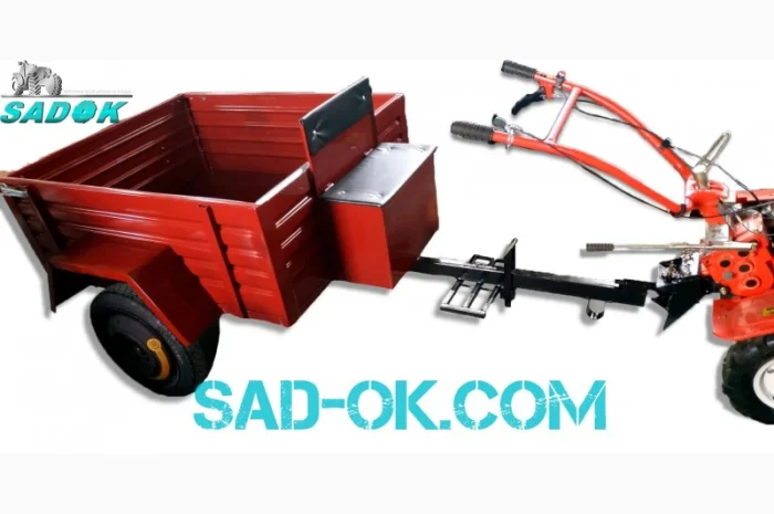 Прицеп Садок для мотоблока. 1, 25 х 1, 10 м. С тормозами- фото № 7