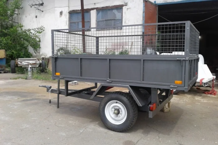 Прицеп одноосный для мини - трактора- фото № 1