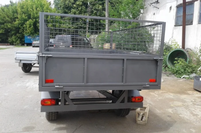 Прицеп одноосный для мини - трактора- фото № 4