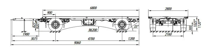 Прицеп КрАЗ А141Н2 (база для военного обрудования)- фото № 2