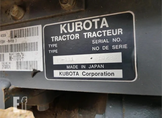 Продам трактор Kubota M6-111- фото № 10