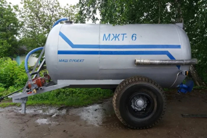 Бочка МЖТ-6 для навоза, воды или КАС собственного производства- фото № 1