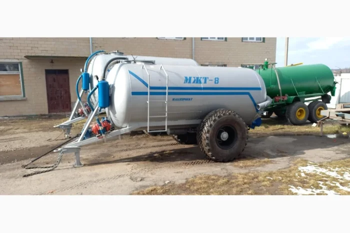 Бочка МЖТ-8 одноосна для води або вакумна з розкидачем- фото № 1