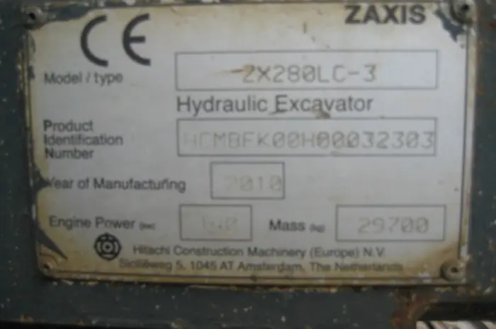 Гусеничный экскаватор 2010 HITACHI ZX280 LC-3- фото № 7