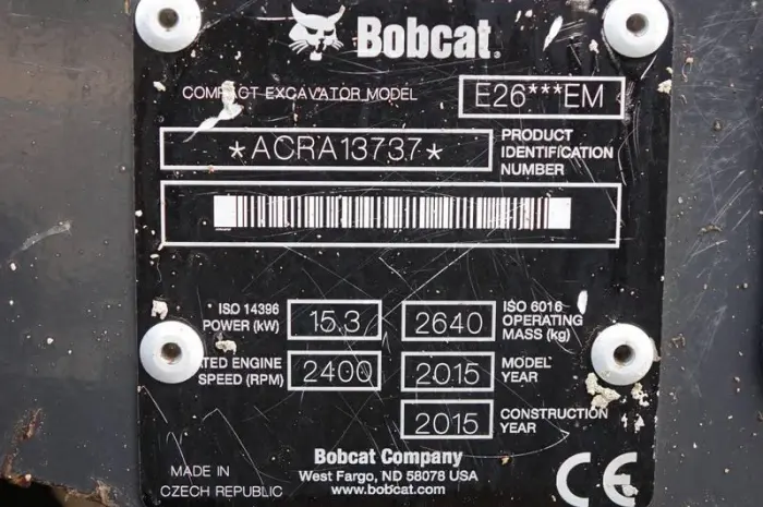 Мини-экскаватор BOBCAT Е26 ЕМ 2015 года- фото № 8