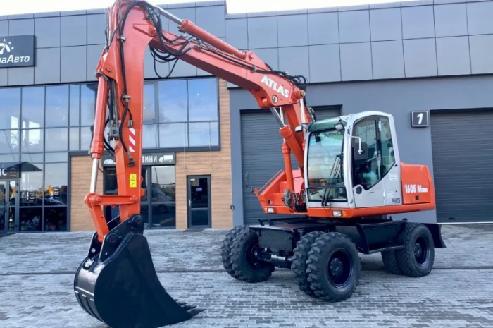 Колісний повноповоротний ескаватор Atlas 1605M - 2007 рік- фото № 1