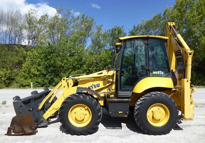 Экскаватор-погрузчик Komatsu WB 97 S- фото № 1