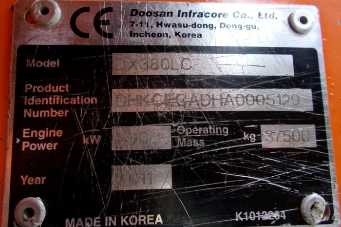 Doosan DX380LC экскаватор- фото № 10