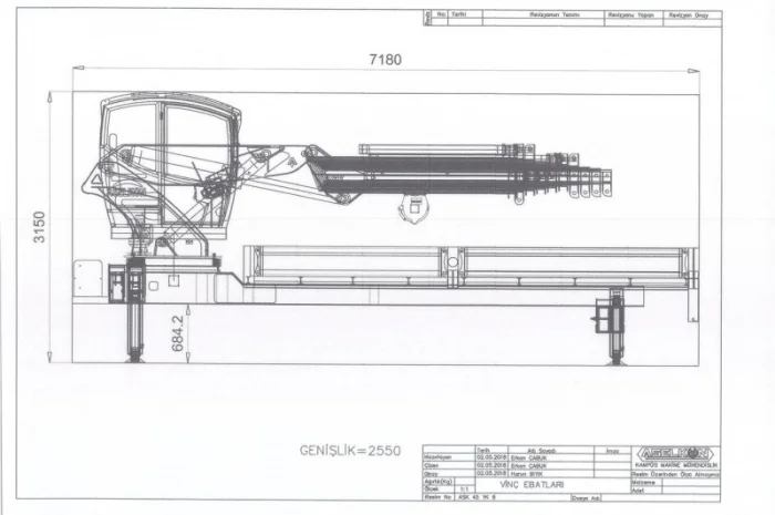 Кран-манипулятор ASK 45 Ton/M L4+2/5+2 Aselkon- фото № 1