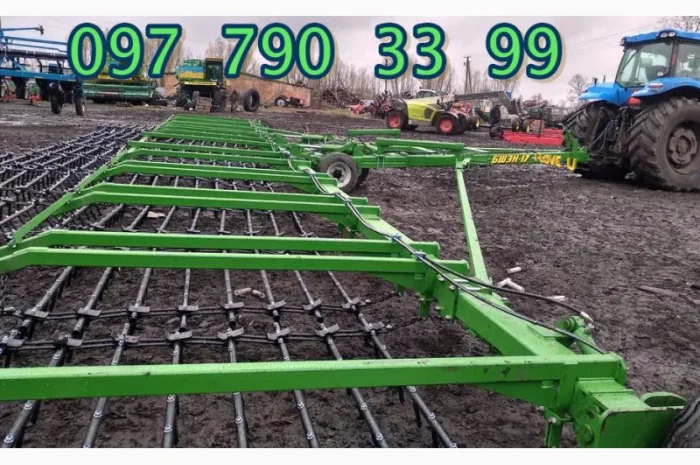 Борона зубова широкозахватна напівпричіпна БШЗН від виробника- фото № 1