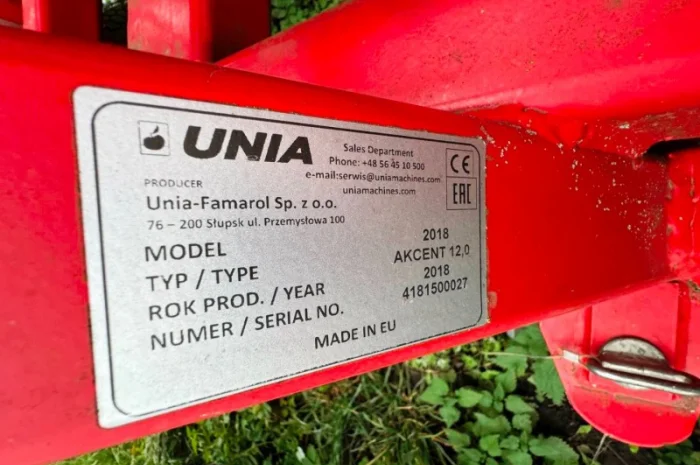 Пружинна борона UNIA AKCENT 12.0- фото № 4