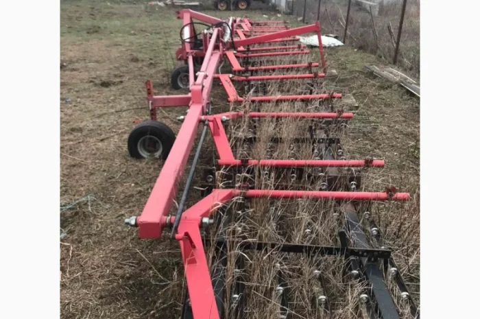 Борона пружинна штрігельна легка QUIVOGNE – 12м (Б/У)- фото № 1