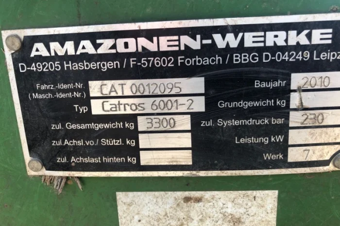 Дискатор Амазоне Катрос 6001-2- фото № 2