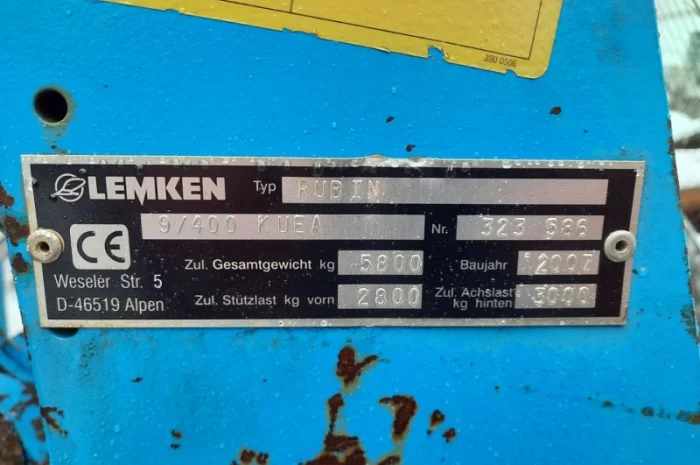 Дискова борона Lemken Rubin 9/400 KUEA- фото № 5