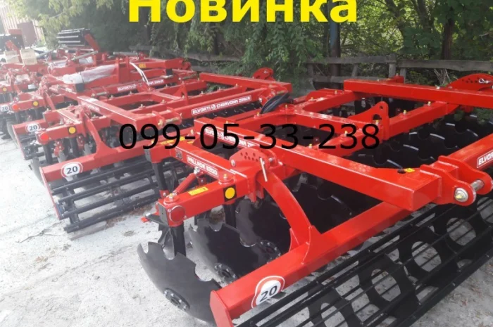 НОВИНКА Паллада 3200-01 Прицепная борона с усиленным грудобоем нового образца как на фото- фото № 1