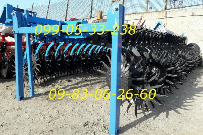 Продам как на фото)Оригинал Игольчатая борона ротационная навесная мотыга МБР-6- фото № 1