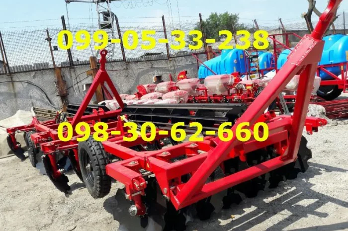 Прицепная дисковая борона БДП-2.5 АГ-2, 5 все как на фото МОДЕЛЬ 19ГОДА. мощная крепкая- фото № 1