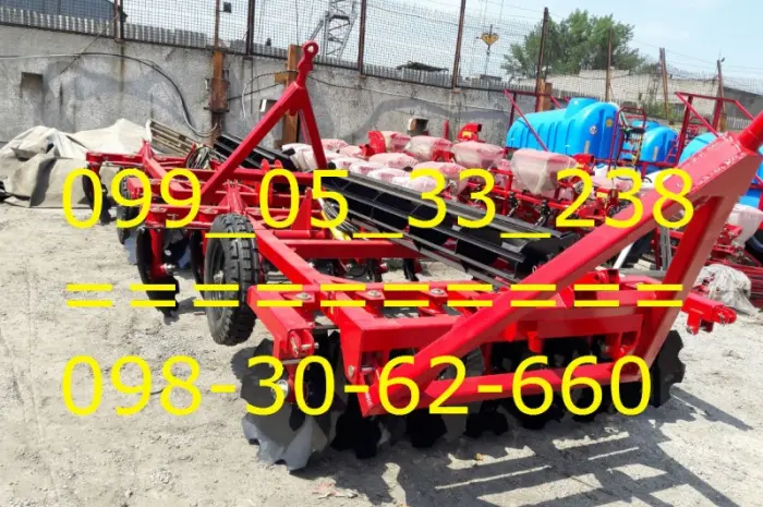 Прицепная борона БДП-2, 5(БДТ-2, 5П)для МТЗ-82/892 продажа Дисковая ПРИЦЕПНАЯ борона- фото № 1